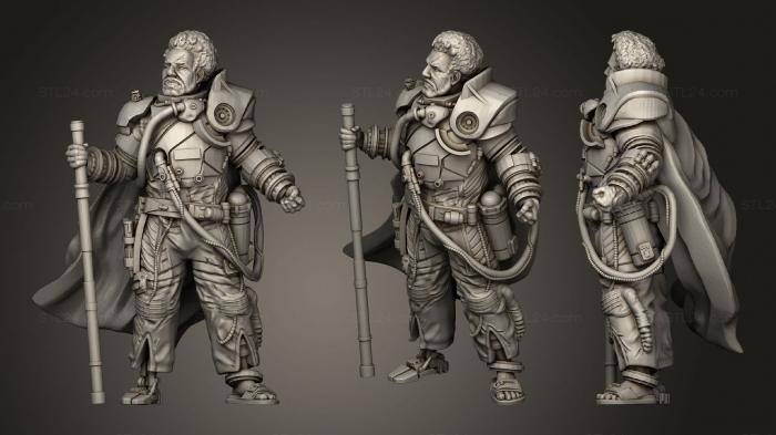 Military figurines (Zealot Commander, STKW_2117) 3D models for cnc