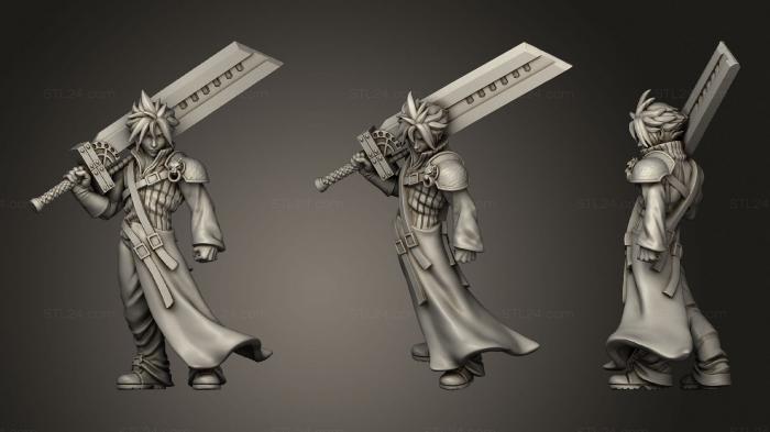 Military figurines (Zed Flare, STKW_2118) 3D models for cnc