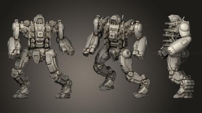 Military figurines (6Mm Mech Named After A Meat Eating Fish (1), STKW_2126) 3D models for cnc