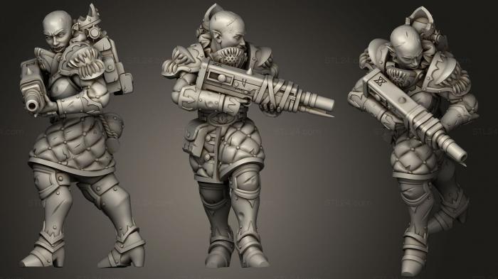 Military figurines (Adepts of Asmodeus Adept, STKW_2132) 3D models for cnc