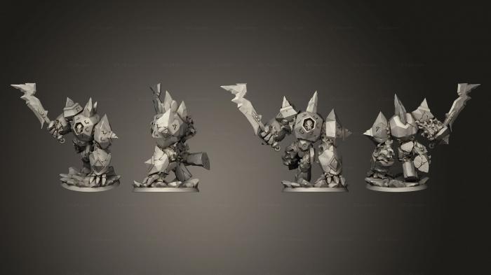 Military figurines (Abyssal Golem 2, STKW_2153) 3D models for cnc
