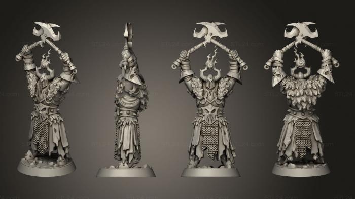 Military figurines (Abyssal Knights Iram, STKW_2154) 3D models for cnc