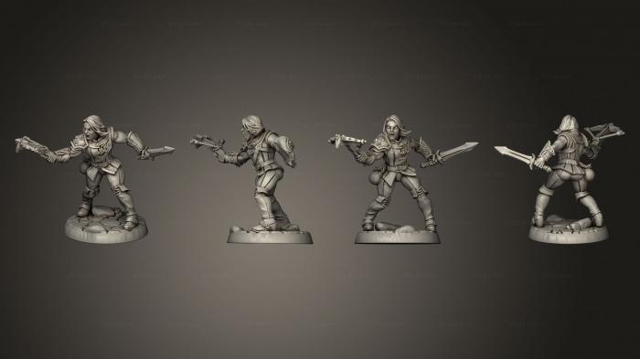 Military figurines (Adept Thief F f, STKW_2174) 3D models for cnc