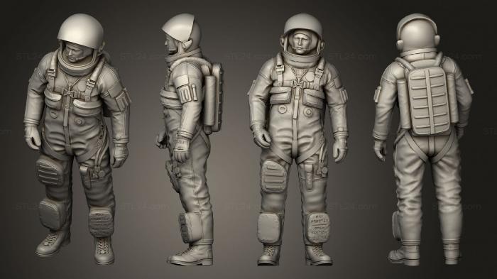 Military figurines (advanced crew escape suit pumpkin, STKW_2175) 3D models for cnc