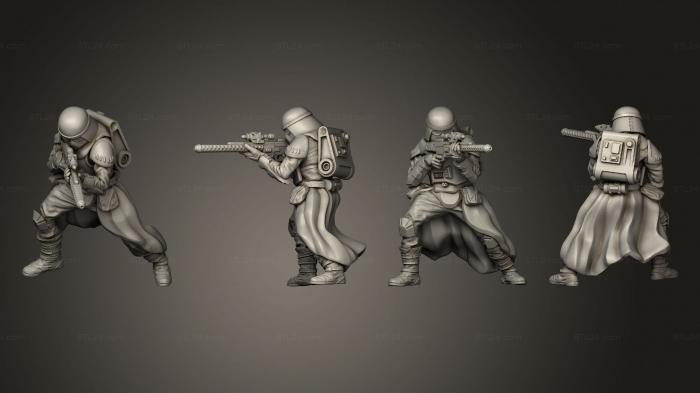 Military figurines (AEATROOPER POSE 12, STKW_2201) 3D models for cnc