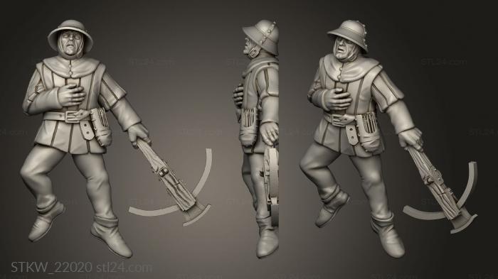 Military figurines (Ho Crossbow, STKW_22020) 3D models for cnc