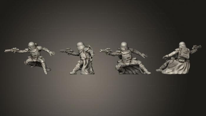 Military figurines (AEATROOPER POSE a 03, STKW_2204) 3D models for cnc