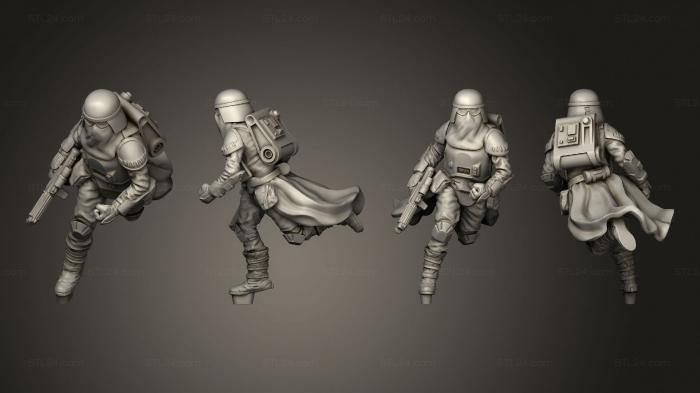 Military figurines (AEATROOPER POSE a 05, STKW_2206) 3D models for cnc