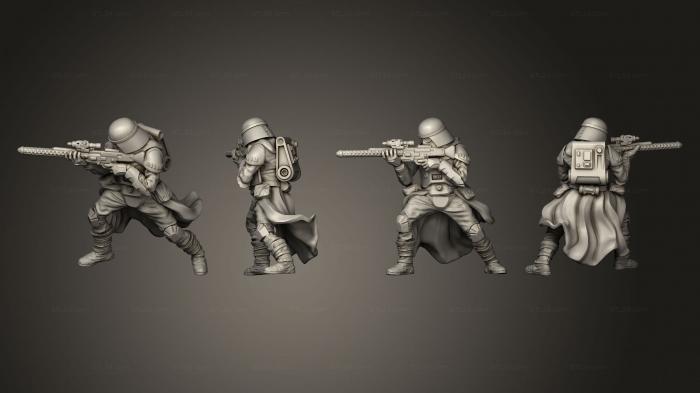 Military figurines (AEATROOPER POSE a 11, STKW_2210) 3D models for cnc