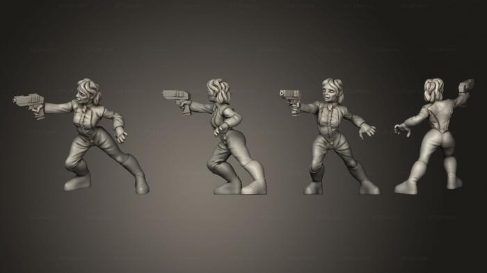Military figurines (Agent Catsuit, STKW_2228) 3D models for cnc