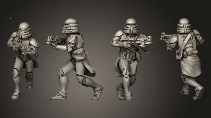 Military figurines (Airborne Squad 1, STKW_2246) 3D models for cnc