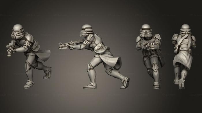 Military figurines (Airborne Squad 3, STKW_2248) 3D models for cnc