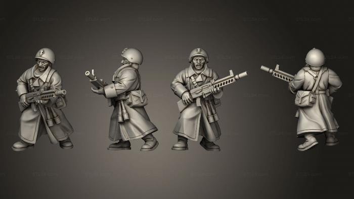 Military figurines (AK 47 Soldier 06, STKW_2262) 3D models for cnc