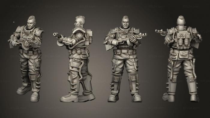 Military figurines (AK 47 02, STKW_2267) 3D models for cnc