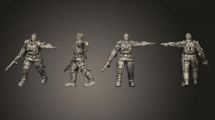 Military figurines (AK 47 03, STKW_2268) 3D models for cnc