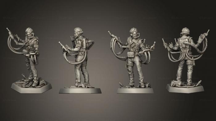 Military figurines (Akal Apprentice Cyberdecker, STKW_2269) 3D models for cnc