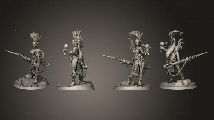 Military figurines (Alem the Sorceress of Threads, STKW_2295) 3D models for cnc