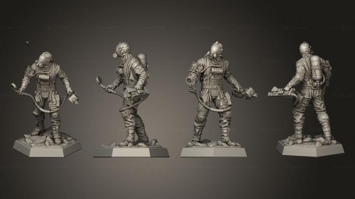 Military figurines (Alien Detector, STKW_2302) 3D models for cnc