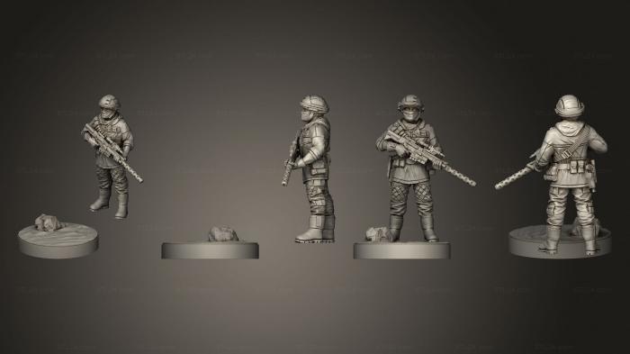 Military figurines (Alliance Pathfinder, STKW_2311) 3D models for cnc