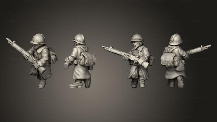 Military figurines (ALTERNATIVE RIFLEMEN 01, STKW_2348) 3D models for cnc