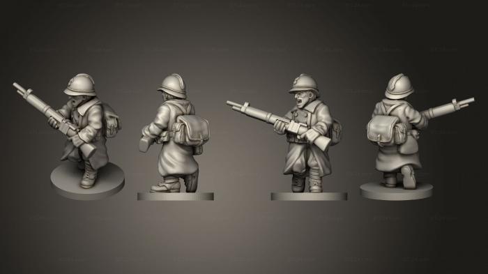 Military figurines (ALTERNATIVE RIFLEMEN 02, STKW_2349) 3D models for cnc