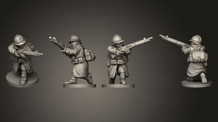 Military figurines (ALTERNATIVE RIFLEMEN 06, STKW_2351) 3D models for cnc