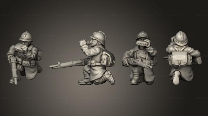 Military figurines (ALTERNATIVE RIFLEMEN 09, STKW_2353) 3D models for cnc