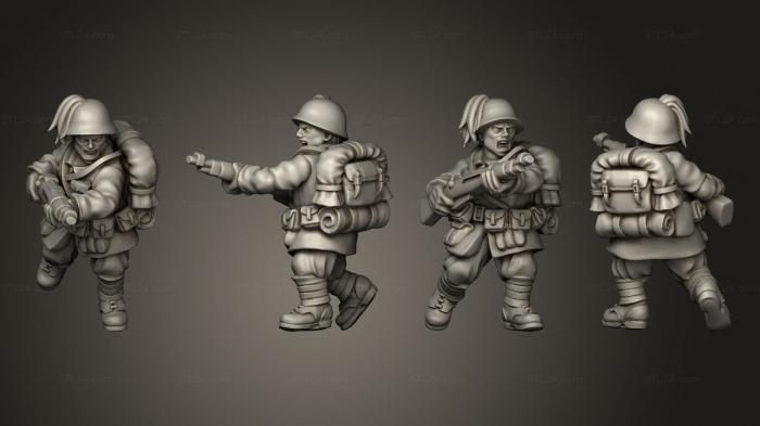 Military figurines (ALTERNATIVE RIFLEMEN 12, STKW_2354) 3D models for cnc