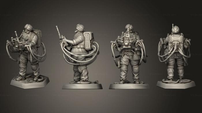 Military figurines (Amanpreet Veteran Cyberdecker, STKW_2376) 3D models for cnc