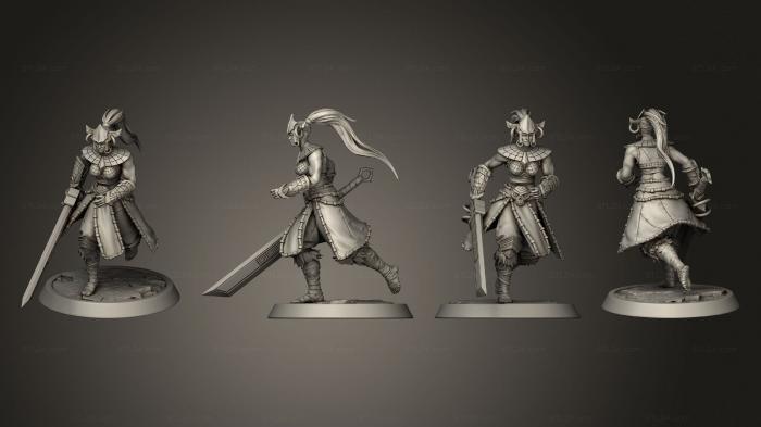 Military figurines (Amazon Heavy Greatsword Walk, STKW_2393) 3D models for cnc