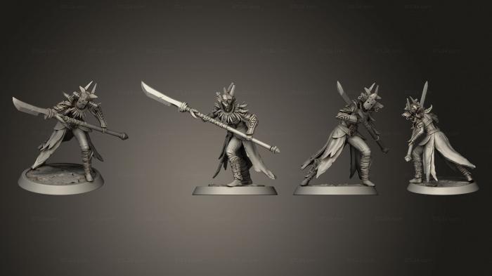 Military figurines (Amazon Light Spear Attack, STKW_2406) 3D models for cnc