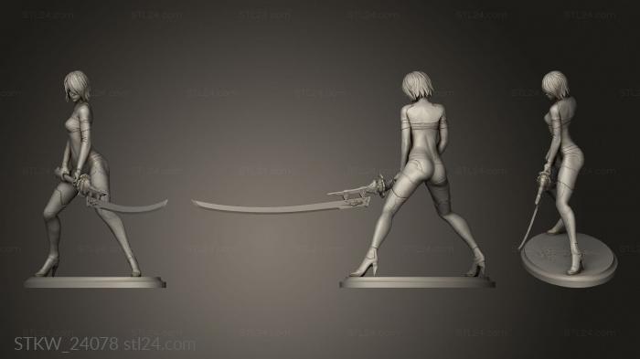 Nier automata with short hair statue