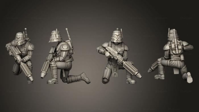 Military figurines (Ancient Dark Trooper ist 1, STKW_2430) 3D models for cnc