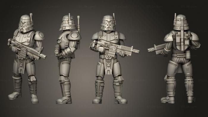 Military figurines (Ancient Dark Trooper 01, STKW_2433) 3D models for cnc