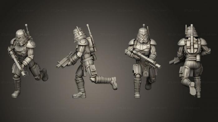 Military figurines (Ancient Dark Trooper 05, STKW_2435) 3D models for cnc