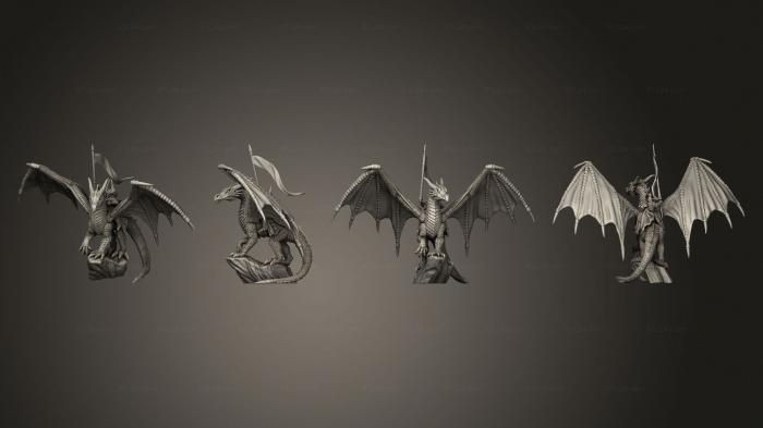Military figurines (Ancient Dragon, STKW_2437) 3D models for cnc