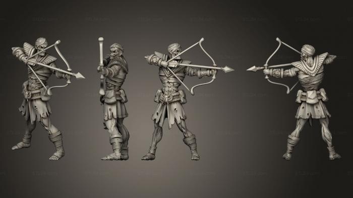 Military figurines (Ancient Guard A Bow 2, STKW_2439) 3D models for cnc