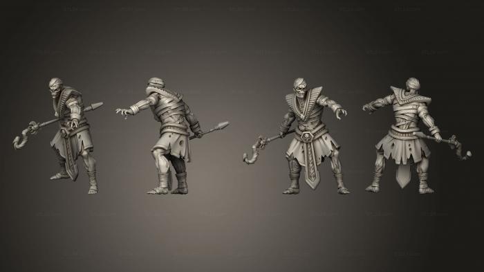 Military figurines (Ancient Guard B Staff 1, STKW_2440) 3D models for cnc