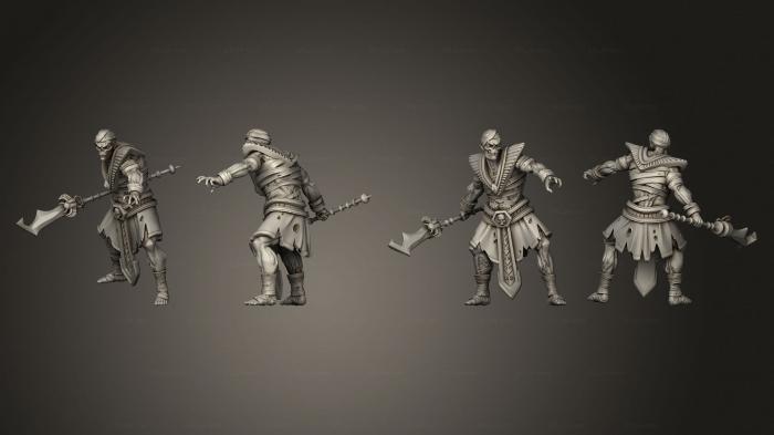 Military figurines (Ancient Guard B Staff 2, STKW_2441) 3D models for cnc