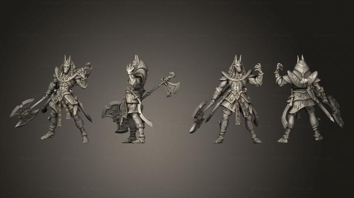 Military figurines (Ancient Jackal A, STKW_2444) 3D models for cnc