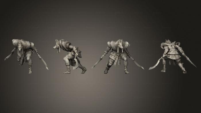Military figurines (Ancient Jackal B, STKW_2445) 3D models for cnc