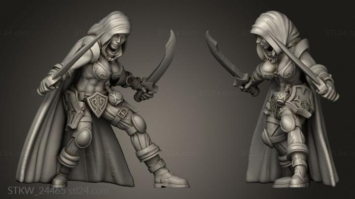 Military figurines (Adventurers thief, STKW_24465) 3D models for cnc