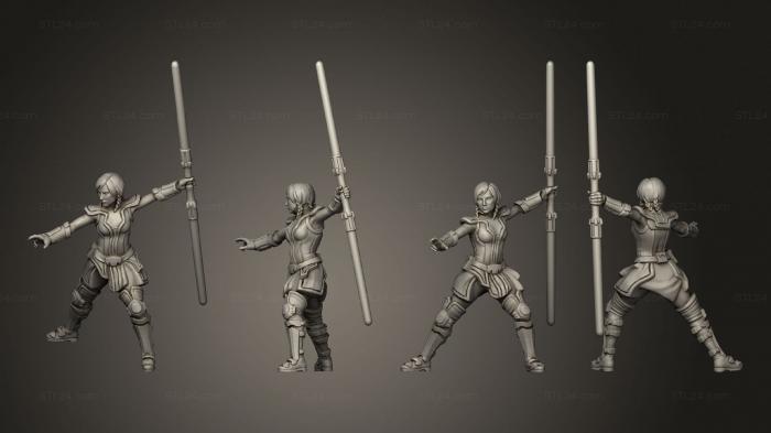 Статуэтки военные (Древний мистический воин -лидер, STKW_2447) 3D модель для ЧПУ станка