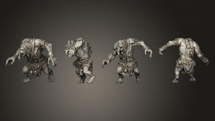 Military figurines (Ancient Ogre, STKW_2448) 3D models for cnc