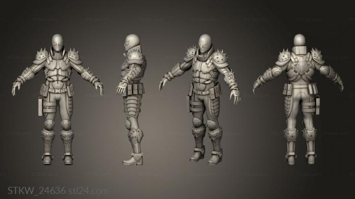 Military figurines (Agent Venom Flash Thompson, STKW_24636) 3D models for cnc