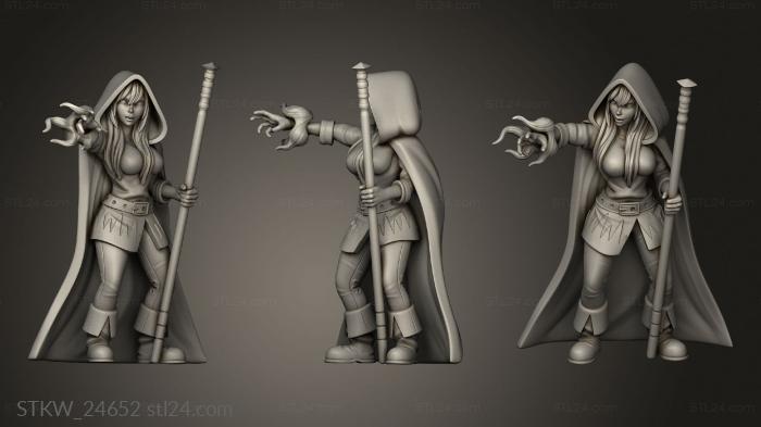 Military figurines (Mage, STKW_24652) 3D models for cnc