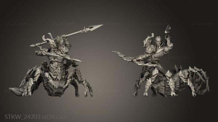 Military figurines (Karh Dar the Dragon, STKW_24703) 3D models for cnc