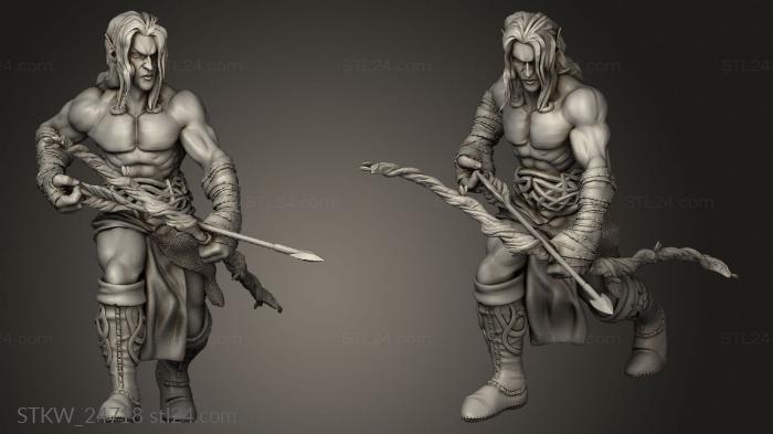 Military figurines (Cursed Sidhe Hunter, STKW_24718) 3D models for cnc