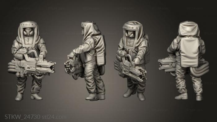 Military figurines (Biohazard Suit Heavy Plasma, STKW_24730) 3D models for cnc