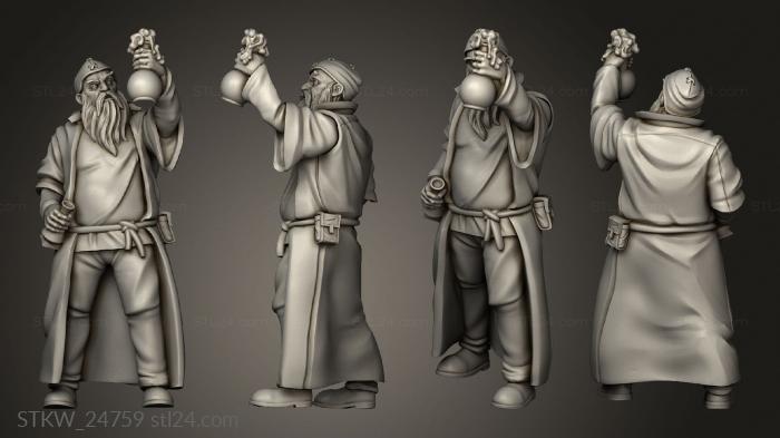 Military figurines (Alchemist, STKW_24759) 3D models for cnc